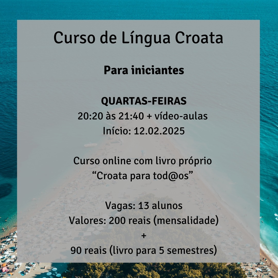 Curso de croata para brasileiros